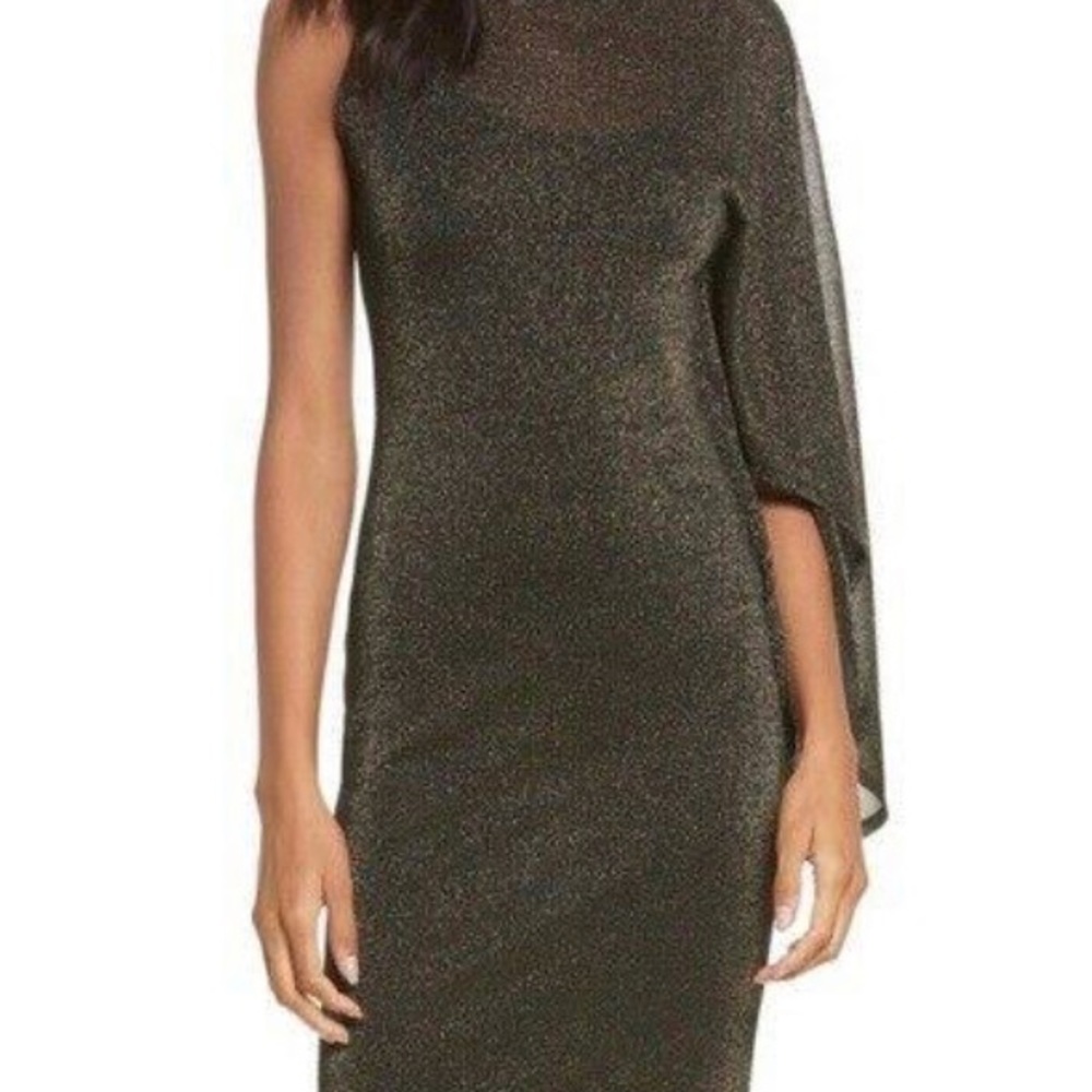 Ted Baker shimmer one shoulder dress